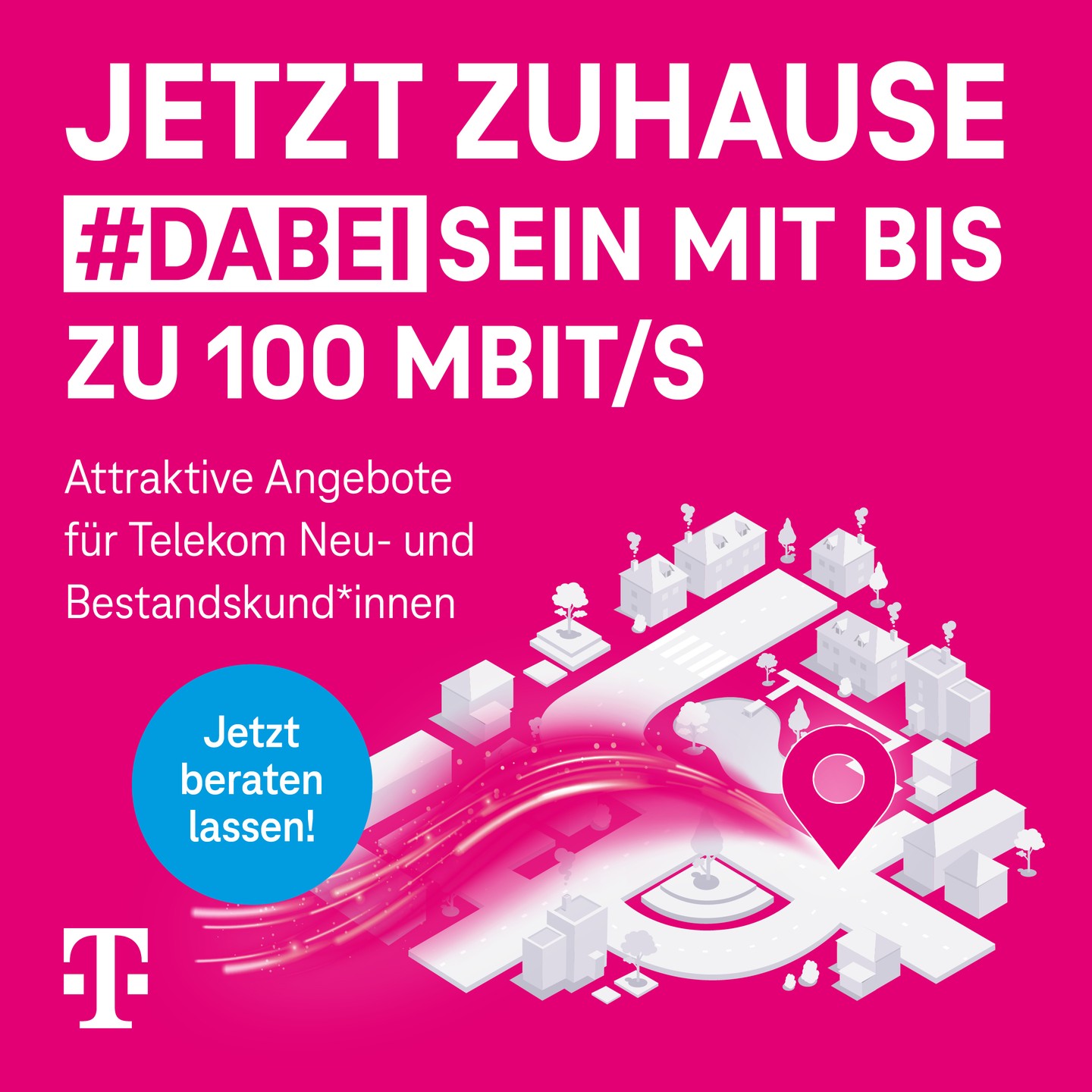 Wir haben das passende Highspeed-Angebot für Dich. Wenn Du zuhause so schnell wie möglich surfen möchtest, dann lass Dich jetzt bei uns zu den passenden Angeboten und Deiner Heimvernetzung beraten.
#magenta #glasfaser