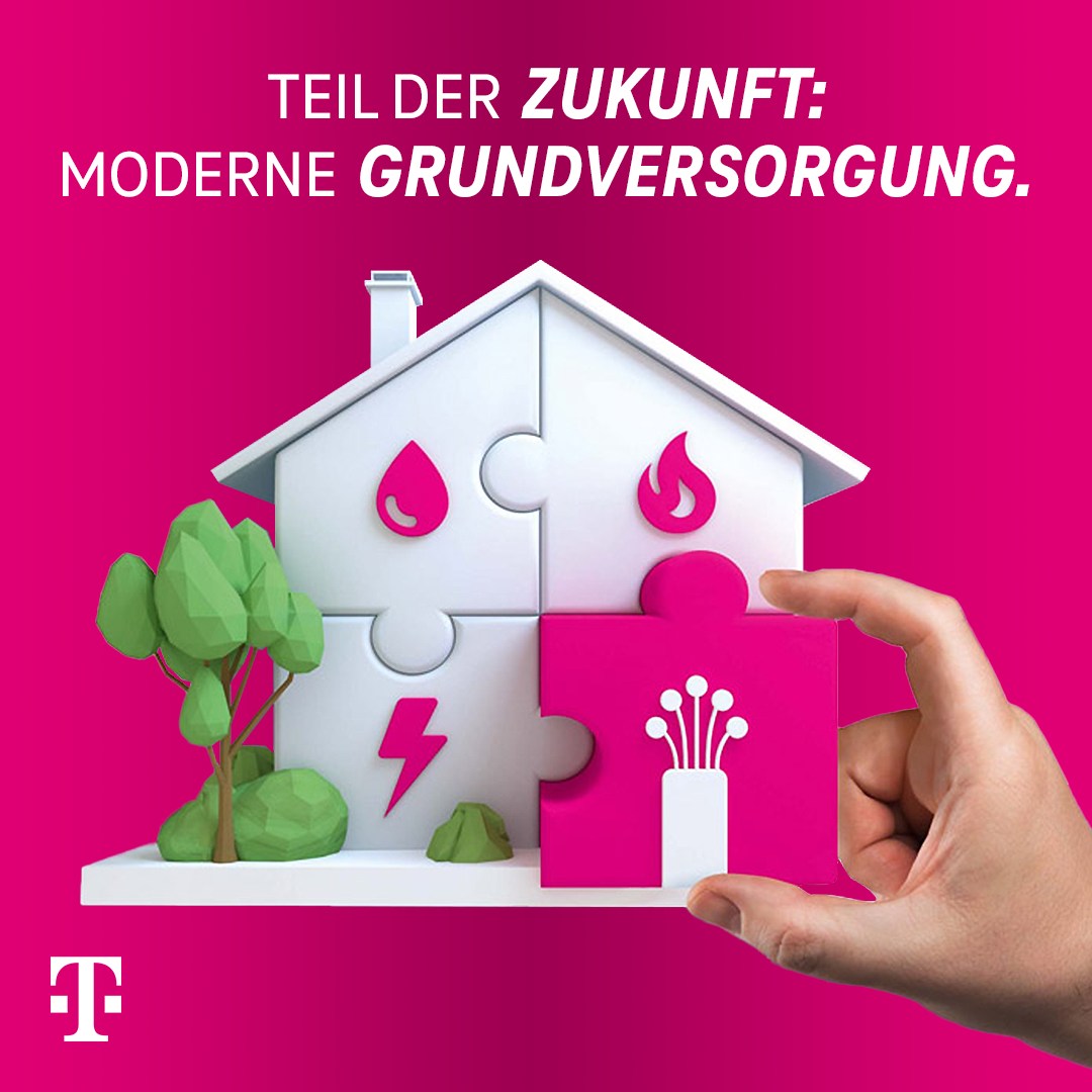 Wärme, Wasser, Strom und Glasfaser: Die vier Bausteine einer modernen Grundversorgung. Denn inzwischen ist ein leistungsstarker Internetanschluss zum unverzichtbaren Bestandteil aller Immobilien geworden. Denn zukunftsfähig und planungssicher zu sein, das garantiert nur ein Glasfaseranschluss. Glasfaser bietet eine unbegrenzt leistungsfähige Infrastruktur, die unsere exponentiell wachsenden Datenströme brauchen.
Jetzt prüfen, ob deine Adresse bereits verfügbar ist und die Grundversorgung sichern: https://www.telekom.de/netz/glasfaser
#Telekom #TelekomGlasfaser #DeutschlandWirdMagenta #Glasfaser #Glasfaserausbau #LoveMagenta #1GBit #Grundversorgung #BereitFürDieZukunft #BreitbandInternet