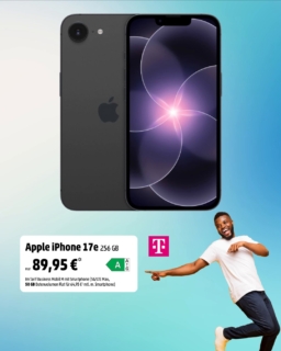 Leistung, die mit Deinem Arbeitsalltag mithält:

📱 Apple iPhone 17e 256 GB
📶 im Business Mobil M Tarif inkl. 50 GB Datenvolumen
💼 für 64,95 € mtl.*

Für alle, die Business smart, flexibel und zuverlässig gestalten wollen.

Jetzt bei uns vor Ort im Shop beraten lassen! 🤩