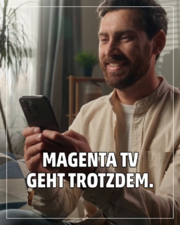 Du bist kein Telekom-Kunde? Kein Problem – MagentaTV kannst du trotzdem haben!📺

Erlebe MagentaTV auch mit Deinem bestehenden Internetanschluss – unabhängig davon, bei welchem Anbieter Du bist.

👉 Jetzt bei uns informieren und MagentaTV entdecken!